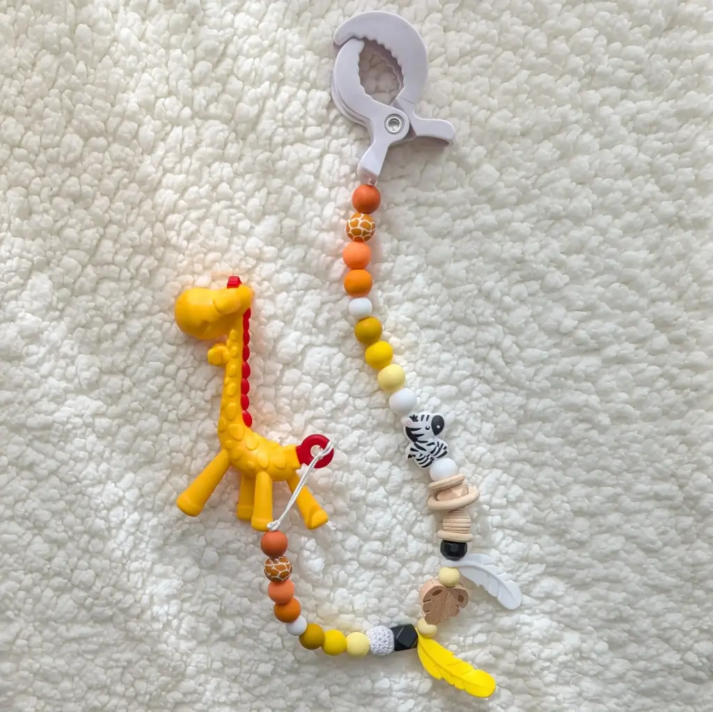 Curious Giraffe - Stroller Teether Chain